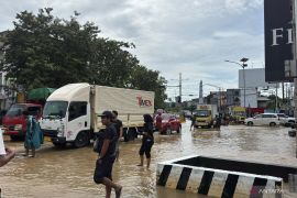 Banjir merendam sejumlah kawasan di Balikpapan berangsur surut