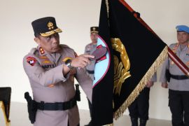 Polda Kaltara Gelar Upacara Pencucian Pataka "NGELIMUT MENGKA PEGUNA" Jelang Hari Bhayangkara