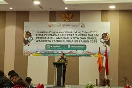 Bawaslu Pangkalpinang gelar sosialisasi pengawasan Pilkada ulang tahun 2025