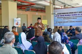 Pemko apresiasi Bank Nagari sosialisasikan produk dan layanan perbankan bagi pedagang Pasar Raya Padang