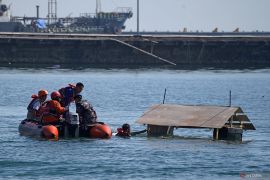 Simulasi penanganan bencana banjir di Makassar