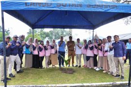 Srikandi PLN jadi motor penggerak ekonomi rakyat dalam aksi penghijauan di Lanud Tabing