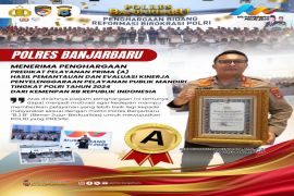 Polres Banjarbaru raih penghargaan Pelayanan Prima KemenPAN RB