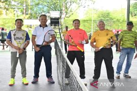 Polda Kalsel gelar turnamen tenis meriahkan HUT ke-79 Bhayangkara