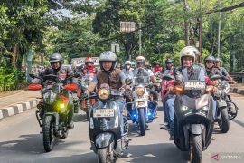 Bupati dan Wali Kota Bogor touring bareng tunjukkan kekompakan