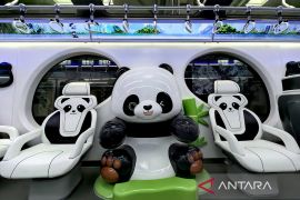 "Kota Ajaib 8D" di China luncurkan kereta monorel bertema panda