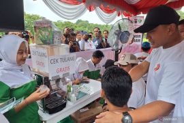 Polda Kaltim beri pelayanan gratis ke warga di CFD HUT Bhayangkara