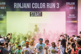 Peserta membludak!! Pendaftaran Rinjani Color Run 3 ditutup 17 Agustus 2025