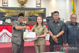 Bupati Belitung sampaikan raperda RPJMD 2025-2029