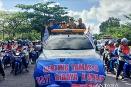 Peringati Harganas Ke-32, Pemkab Bangka Selatan gelar konvoi kirab bangga kencana