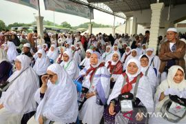 Disambut Sekda, 196 jemaah haji kloter 10 tiba di Madina