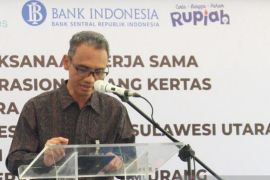 BI edukasi cinta rupiah ke Pegawai PLTU Amurang