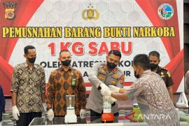 Polres Aceh Timur musnahkan satu kilogram sabu-sabu