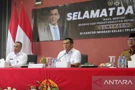 Wamen Imigrasi dan Pemasyarakatan kunjungan kerja di Gorontalo