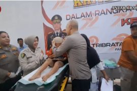 Jelang HUT ke-79 Bhayangkara, Polda Babel gelar bakti kesehatan gratis (video)