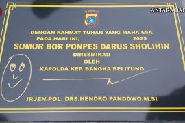 Jelang HUT Ke-79 Bhayangkara, Polda Babel kembali resmikan pembangunan sumur bor (video)