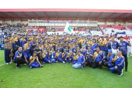 Bupati HM Toha boyong 126 atlet dan ofisial ikuti pembukaan Porprov Korpri Sumsel 2025