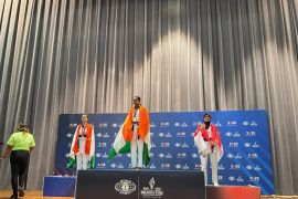 Polwan Polda Malut raih medali taekwondo pada WPFG 2025 di AS dari kelas under 49 Kg