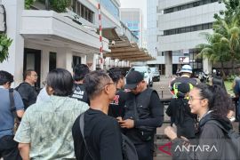 Perwakilan massa aksi sopir truk berupaya temui pejabat di Kemenhub