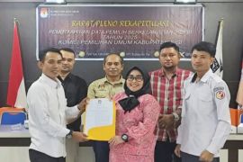 KPU Kabupaten Sigi tetapkan 196.181 pemilih hasil rekapitulasi berkelanjutan