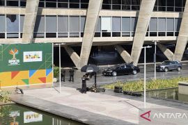 Prabowo tiba di Museum Seni Modern Rio untuk hadiri pleno KTT BRICS