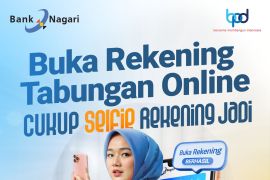 Bank Nagari permudah masyarakat dan perantau untuk membuka tabungan secara online