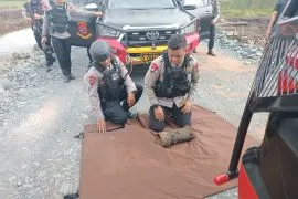 Dikira proyektil, Brimob Polda Kalsel pastikan temuan warga hanya besi