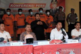 Polresta Sidoarjo amankan lima pelaku komplotan pencuri motor