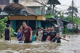 Beberapa wilayah di Kabupaten Tangerang masih terendam banjir