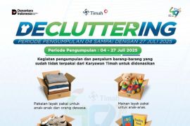 Rayakan HUT ke-49 Perusahaan, Insan Timah terlibat "Decluttering" Merah Putih