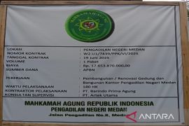 Pembangunan dan renovasi gedung PN Medan habiskan anggaran Rp17,65 miliar
