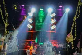 Karnaval desa dengan pawai audio kapasitas besar di Malang