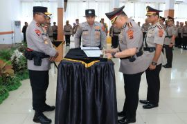 Kapolda pimpin sertijab empat pejabat lingkungan Polda Papua