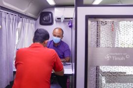 Warga Kundur Kepulauan Riau antusias ikuti layanan kesehatan gratis PT Timah