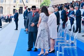 Prabowo presiden RI pertama menjadi tamu kehormatan di Bastille Day