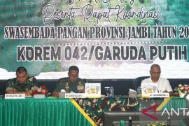 Danrem 042/Gapu  pimpin rakor swasembada pangan di Jambi
