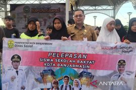 Puluhan anak ikuti Sekolah Ralyat di Banjarmasin