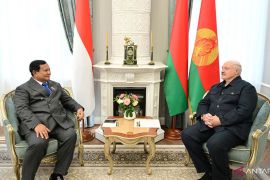 Prabowo jadi tamu yang sambangi kediaman Lukashenko, usai Putin