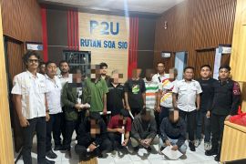 Polda Malut limpahkan 10 tersangka perintangan pertambangan