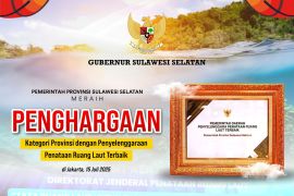 Pemprov Sulsel raih penghargaan tata ruang laut terbaik dari KKP