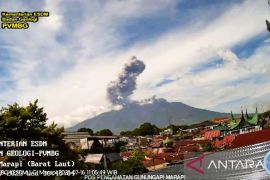 PGA laporkan ketinggian kolom abu erupsi Marapi capai 1.200 meter
