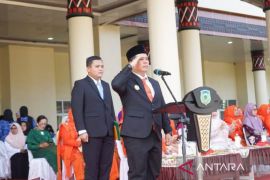 Bupati pimpin upacara hari jadi Kabupaten Padang Lawas ke - 18