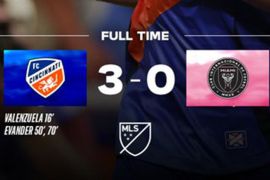 Inter Miami takluk 0-3 ketika jumpa FC Cincinnati