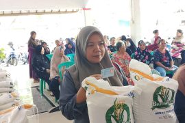 Bulog Indramayu menyalurkan 4.192 ton beras bantuan pangan
