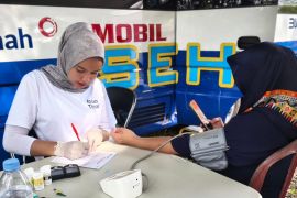 Semarak HUT Ke-49, PT Timah - PMI Belitung kumpulkan puluhan kantong darah