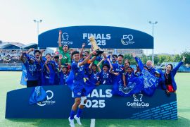 Tim Akademi Persib Cimahi All Stars berhasil menjuarai Gothia Cup 2025 di Swedia