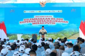 Kanwil Kemenkum Kepri ikuti peluncuran 80.081 koperasi desa/kelurahan merah putih oleh Presiden RI
