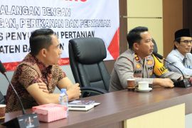 DKP3 Balangan gaet polres dan kelompok tani bahas ketahanan pangan