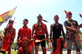 Unjuk rasa tolak program transmigrasi di Pontianak