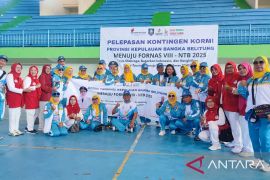 KORMI Babel lepas 73 pegiat yang akan berjuang di Fornas VIII NTB